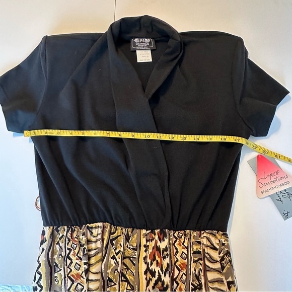 Vintage PG Collections Animal Tribal Print Car Wash Dress NWT - 10 - Picture 13 of 16